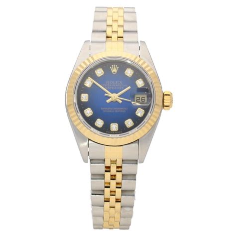 rolex ladies datejust 79173 blue|Rolex 79173 diamond dial.